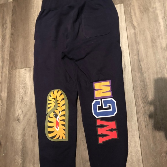 Bape Shark Pants- Navy - Picture 2 of 4